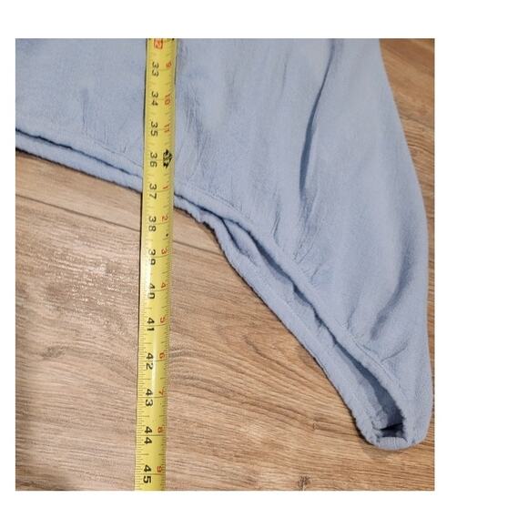 Oh My Gauze‎ Tunic Lagenlook Top Women's Sleeveless Crinkle Lightweight Lt Blue - Picture 13 of 13